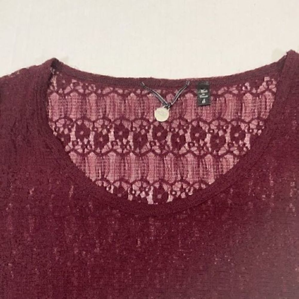 BKE women’s lace 3/4 sleeve top. Size S. - Picture 3 of 6